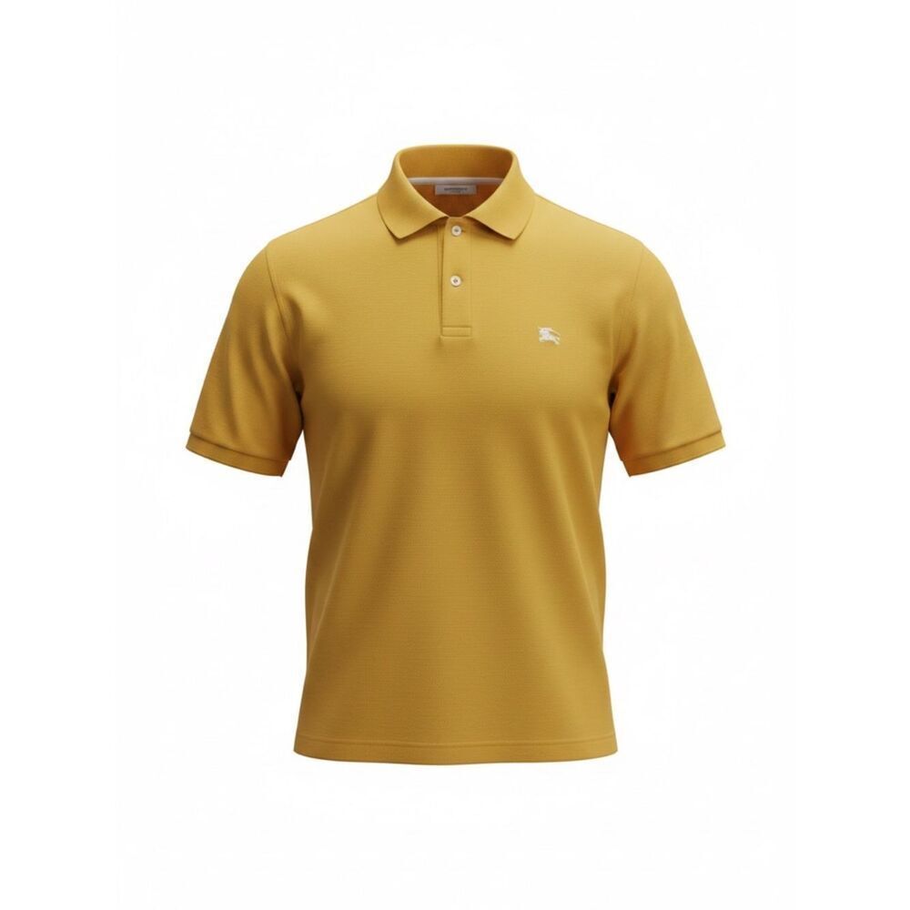 Burberry Mens yellow/mustard Polo with Logo size XL